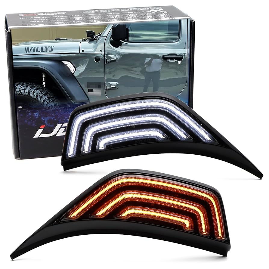 Amazon.com: iJDMTOY Black-Out Smoked Lens White/Amber